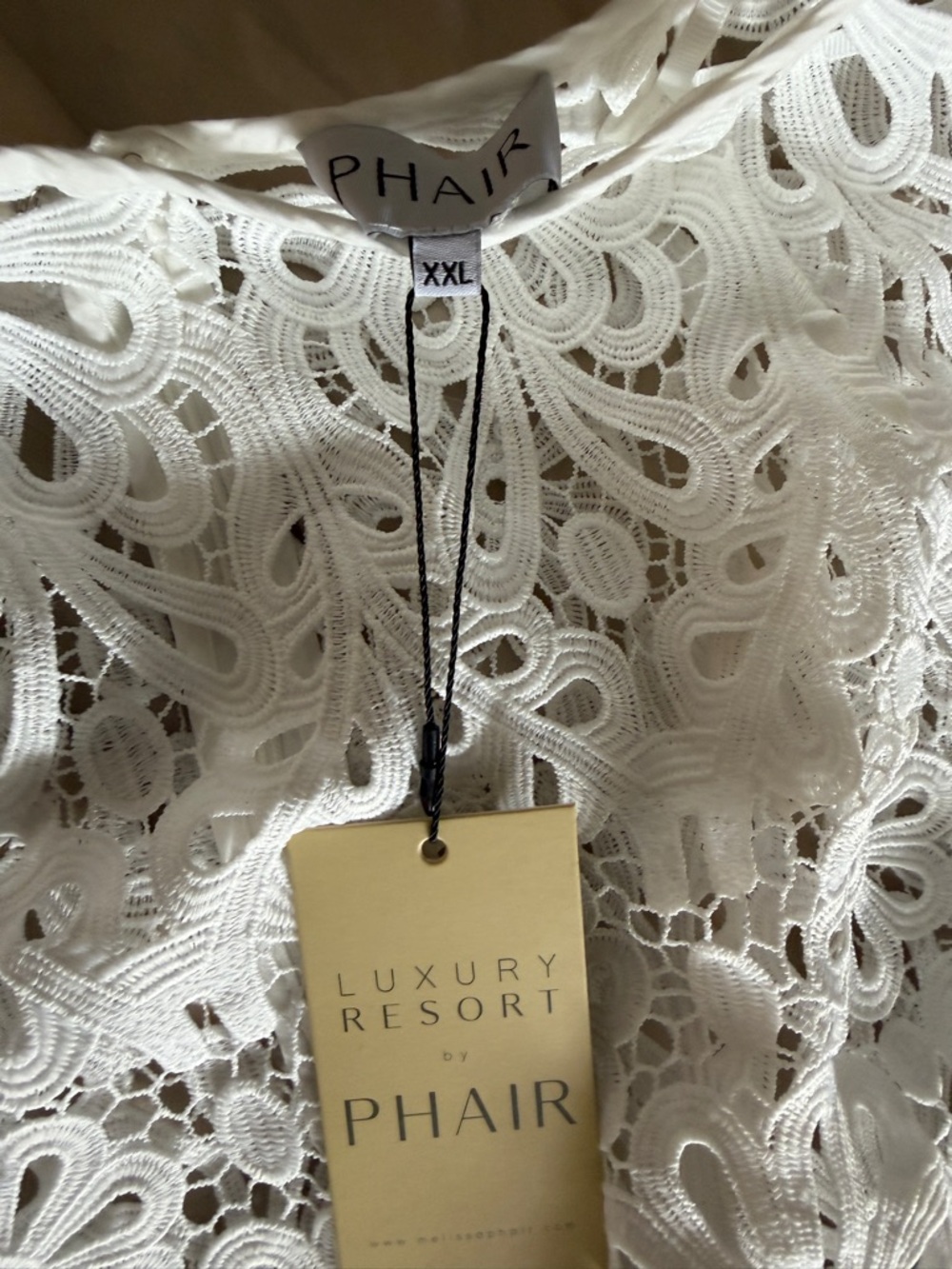 PHAIR White Crochet Floral Maxi Coverup Skirt - Picture 5 of 6